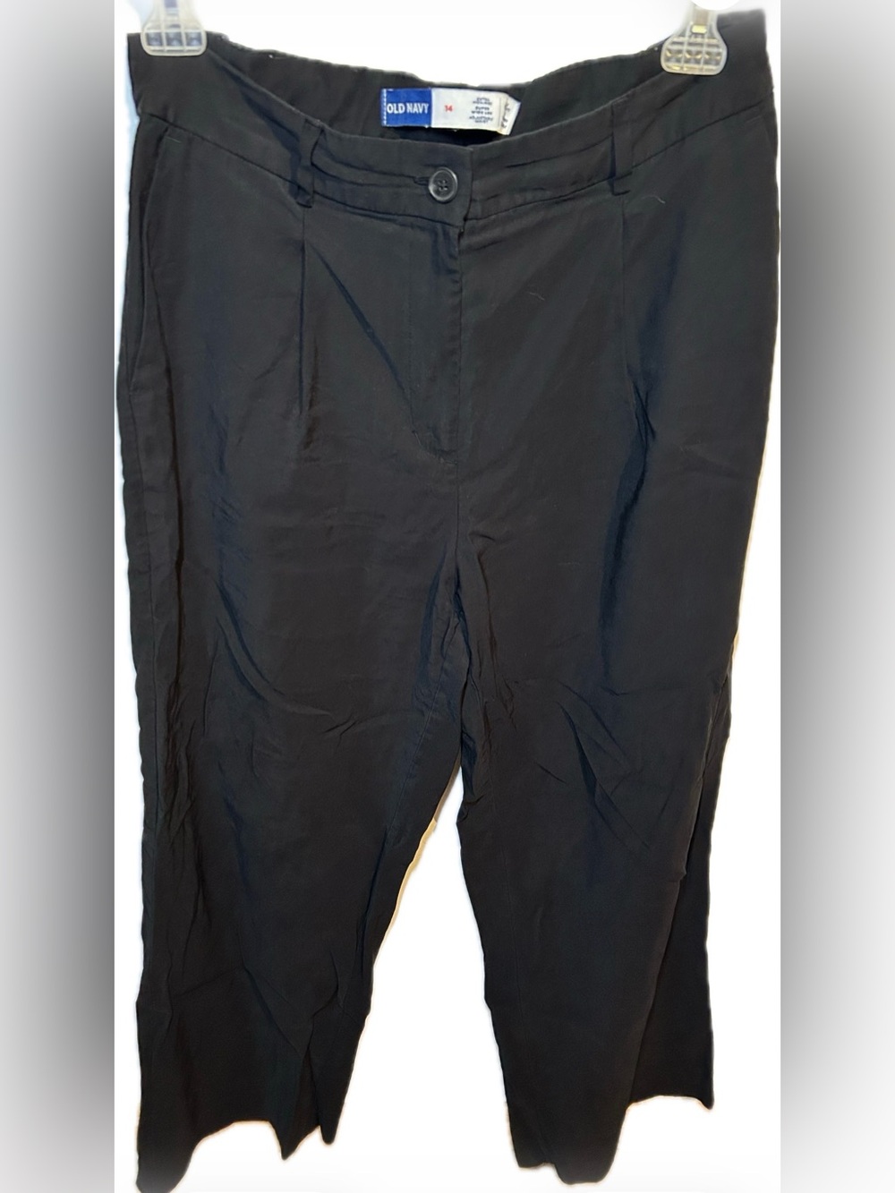 Old Navy Black Straight-Leg Women's Trousers